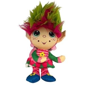Jay Play Flip‎ Zee Troll Plush Doll Rainbow Colors 2 Dolls in One Flower Fairy